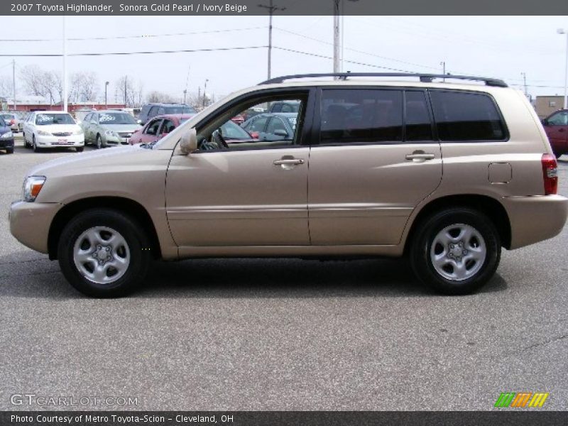 Sonora Gold Pearl / Ivory Beige 2007 Toyota Highlander