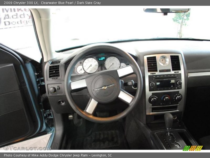 Clearwater Blue Pearl / Dark Slate Gray 2009 Chrysler 300 LX