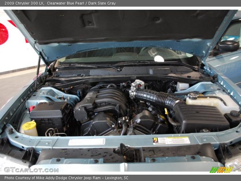 Clearwater Blue Pearl / Dark Slate Gray 2009 Chrysler 300 LX