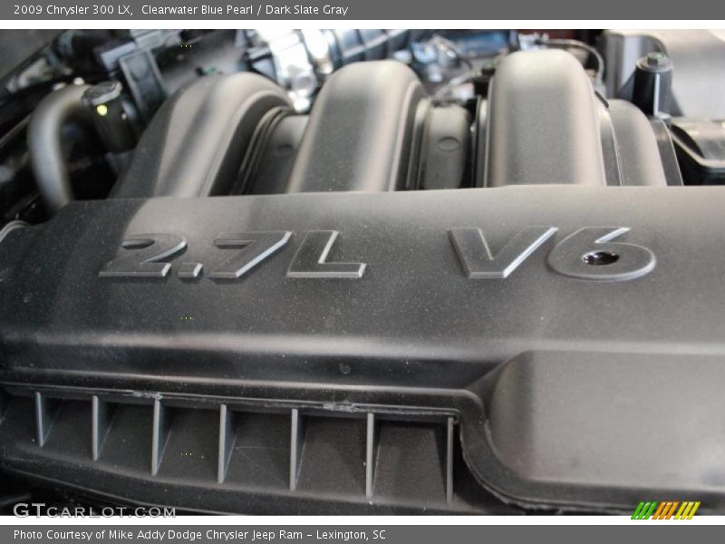Clearwater Blue Pearl / Dark Slate Gray 2009 Chrysler 300 LX