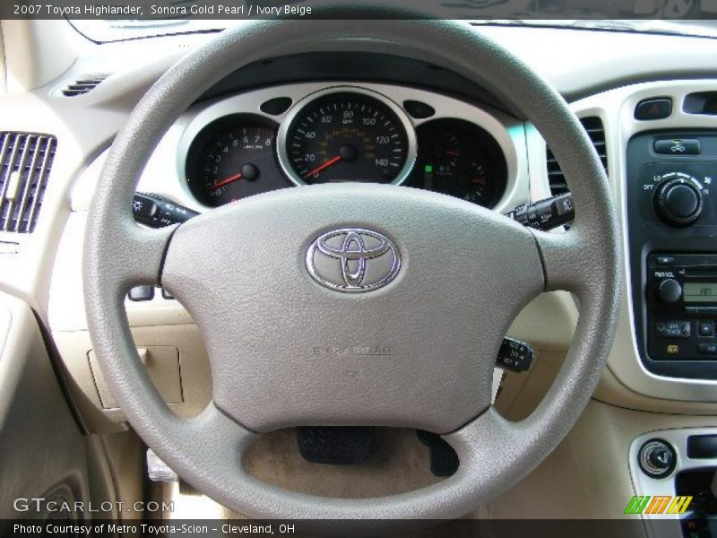 Sonora Gold Pearl / Ivory Beige 2007 Toyota Highlander