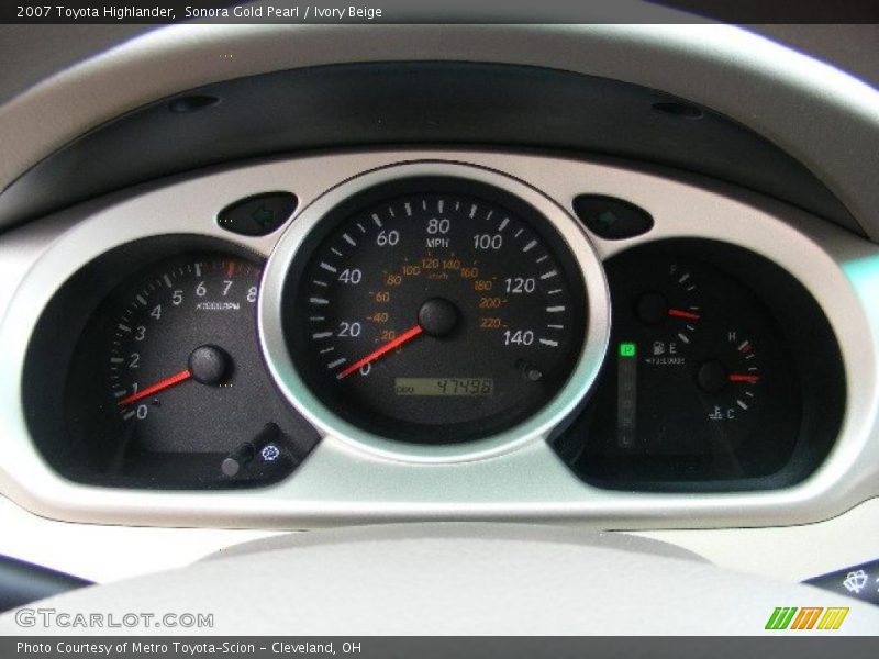 Sonora Gold Pearl / Ivory Beige 2007 Toyota Highlander