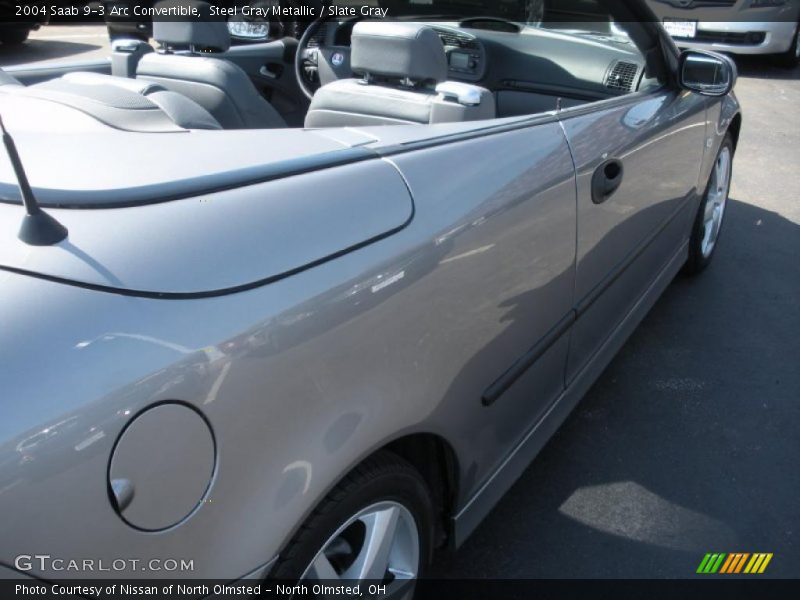 Steel Gray Metallic / Slate Gray 2004 Saab 9-3 Arc Convertible
