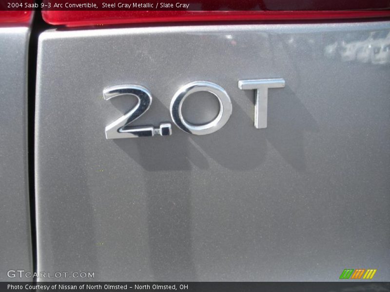 Steel Gray Metallic / Slate Gray 2004 Saab 9-3 Arc Convertible