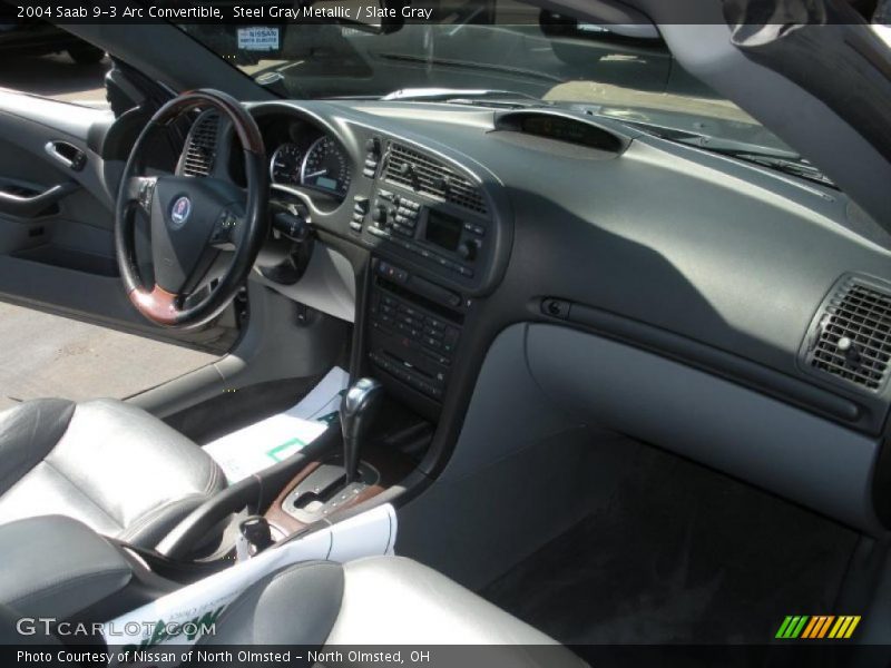 Steel Gray Metallic / Slate Gray 2004 Saab 9-3 Arc Convertible