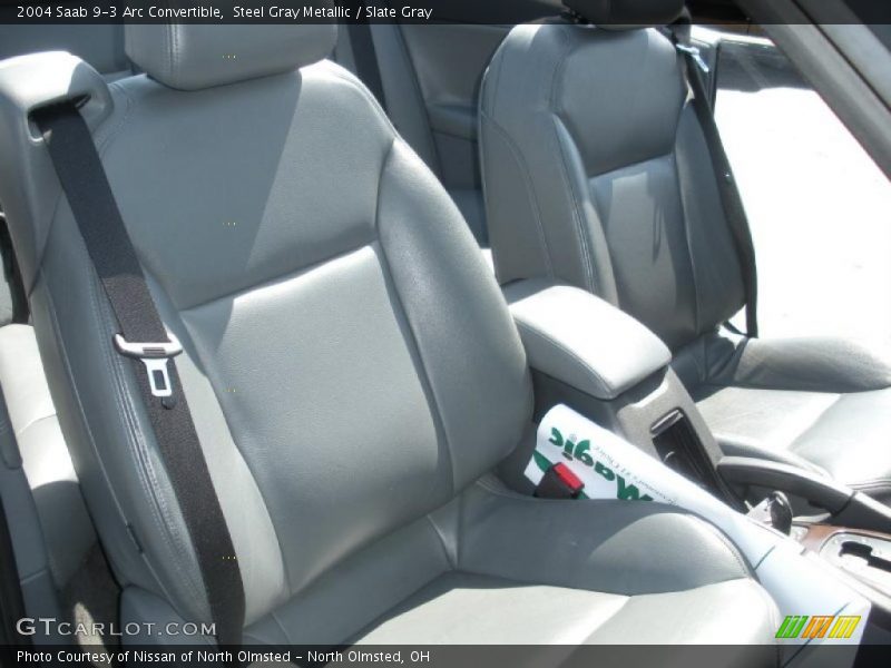 Steel Gray Metallic / Slate Gray 2004 Saab 9-3 Arc Convertible