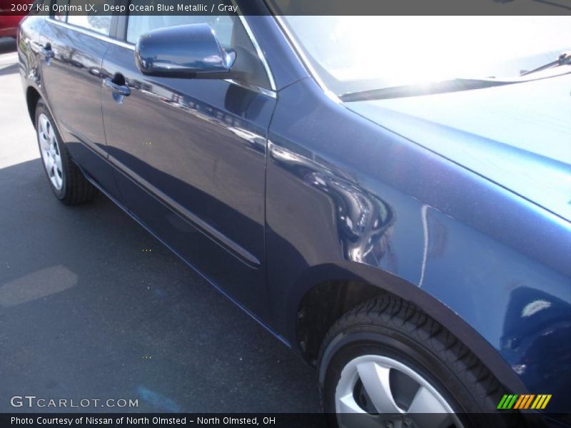 Deep Ocean Blue Metallic / Gray 2007 Kia Optima LX