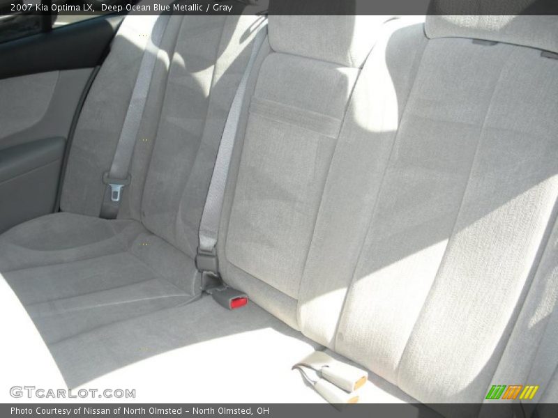 Deep Ocean Blue Metallic / Gray 2007 Kia Optima LX