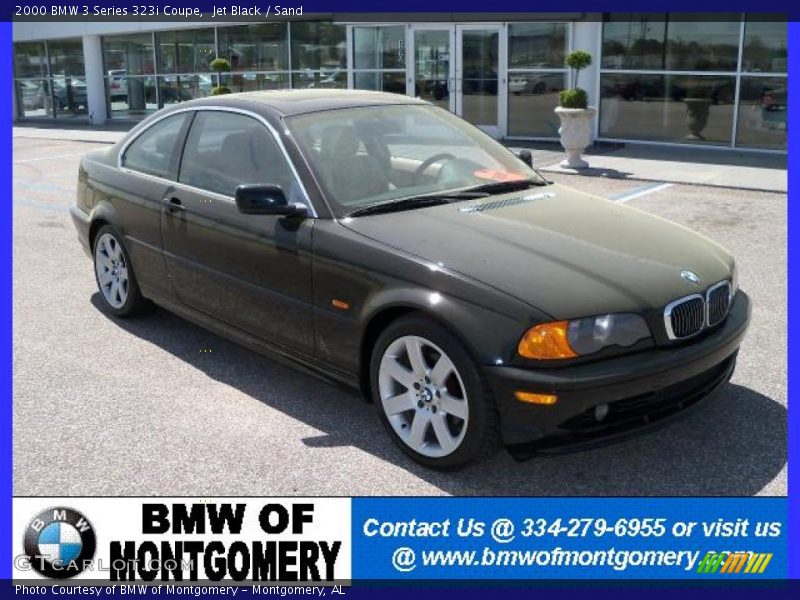 Jet Black / Sand 2000 BMW 3 Series 323i Coupe