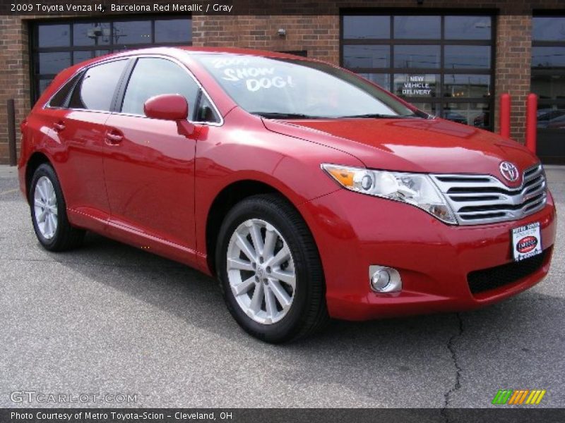 Barcelona Red Metallic / Gray 2009 Toyota Venza I4