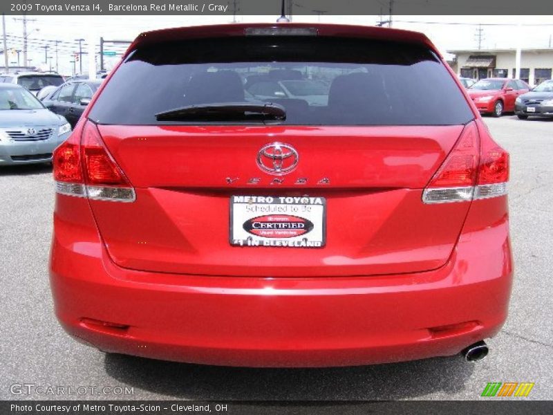 Barcelona Red Metallic / Gray 2009 Toyota Venza I4
