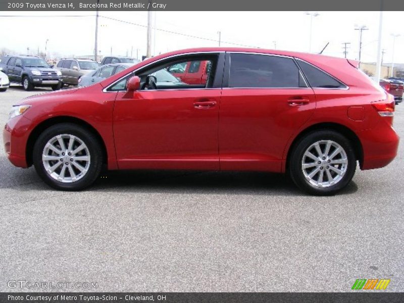 Barcelona Red Metallic / Gray 2009 Toyota Venza I4