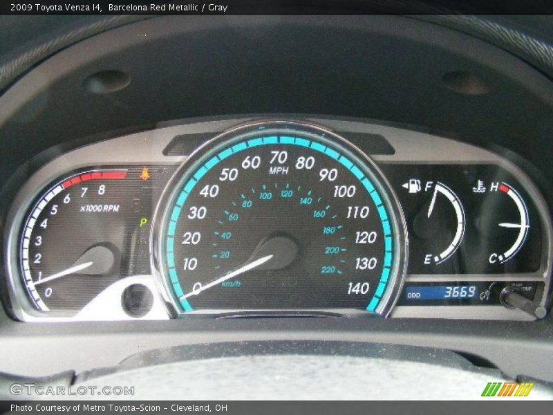 Barcelona Red Metallic / Gray 2009 Toyota Venza I4