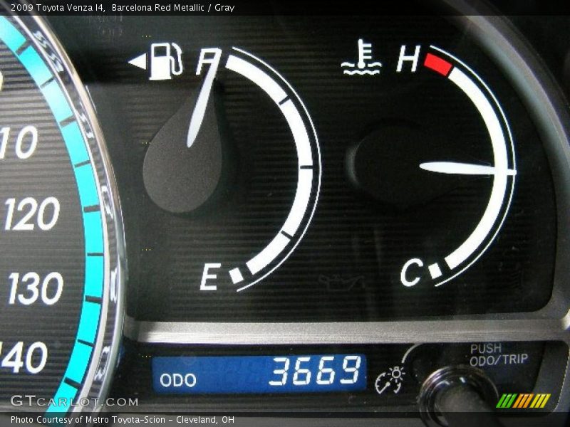 Barcelona Red Metallic / Gray 2009 Toyota Venza I4