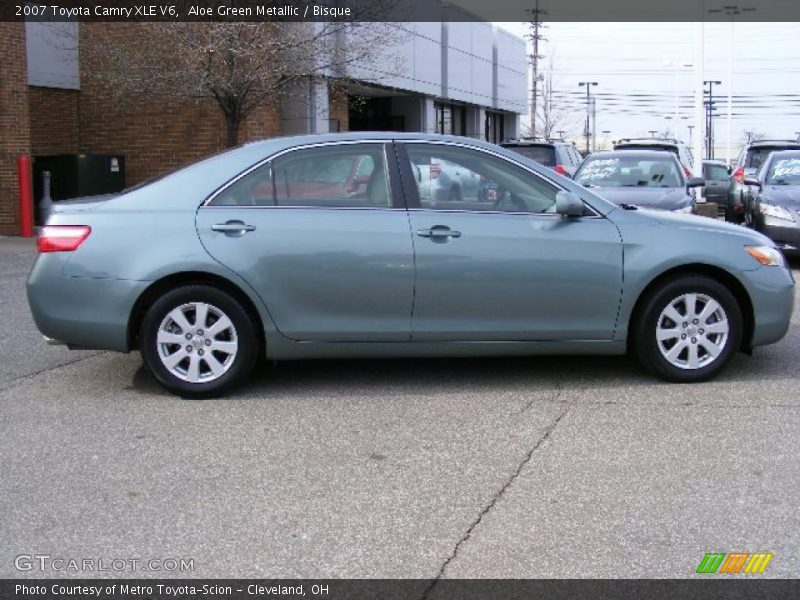 Aloe Green Metallic / Bisque 2007 Toyota Camry XLE V6