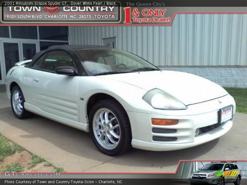 Dover White Pearl / Black 2001 Mitsubishi Eclipse Spyder GT