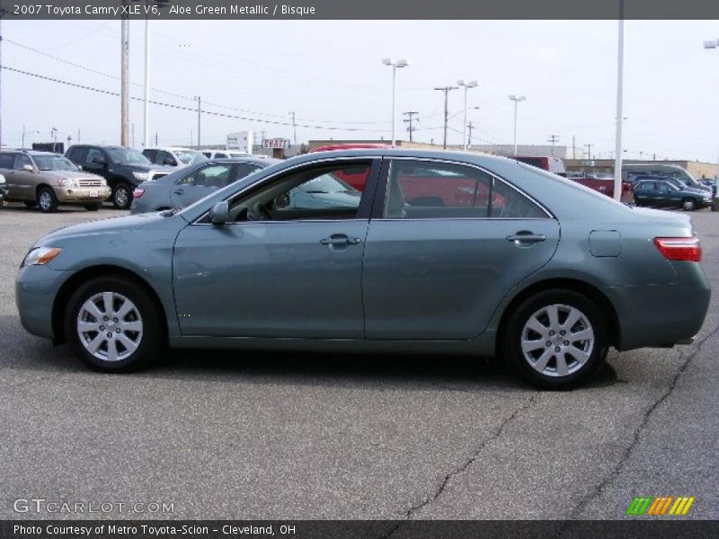 Aloe Green Metallic / Bisque 2007 Toyota Camry XLE V6
