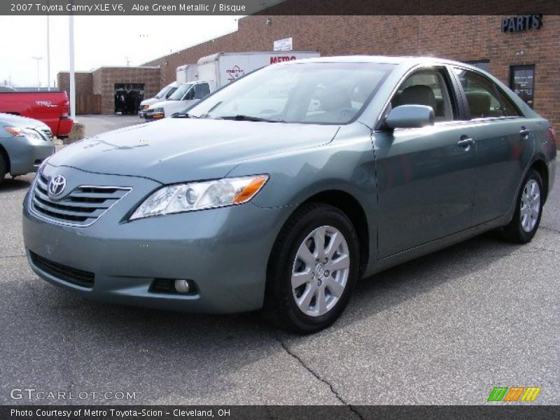 Aloe Green Metallic / Bisque 2007 Toyota Camry XLE V6