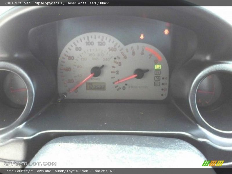 Dover White Pearl / Black 2001 Mitsubishi Eclipse Spyder GT