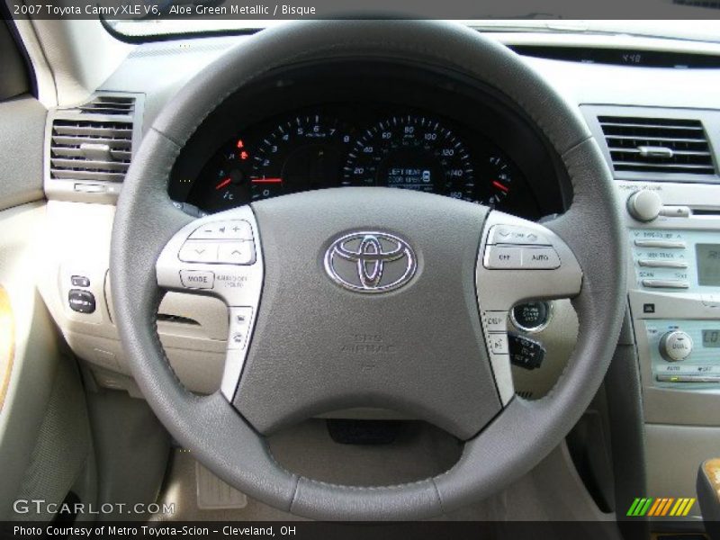 Aloe Green Metallic / Bisque 2007 Toyota Camry XLE V6