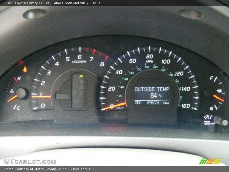 Aloe Green Metallic / Bisque 2007 Toyota Camry XLE V6