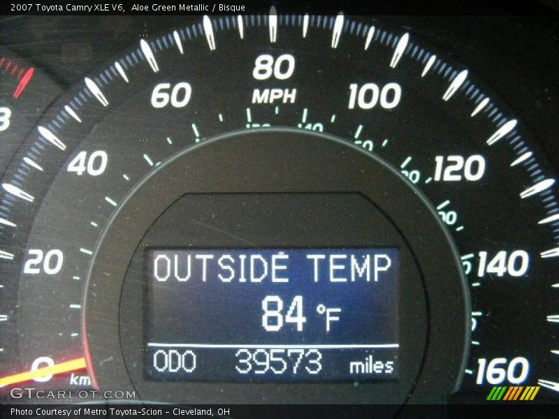 Aloe Green Metallic / Bisque 2007 Toyota Camry XLE V6