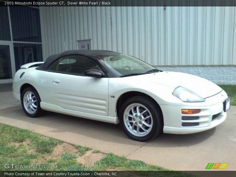 Dover White Pearl / Black 2001 Mitsubishi Eclipse Spyder GT
