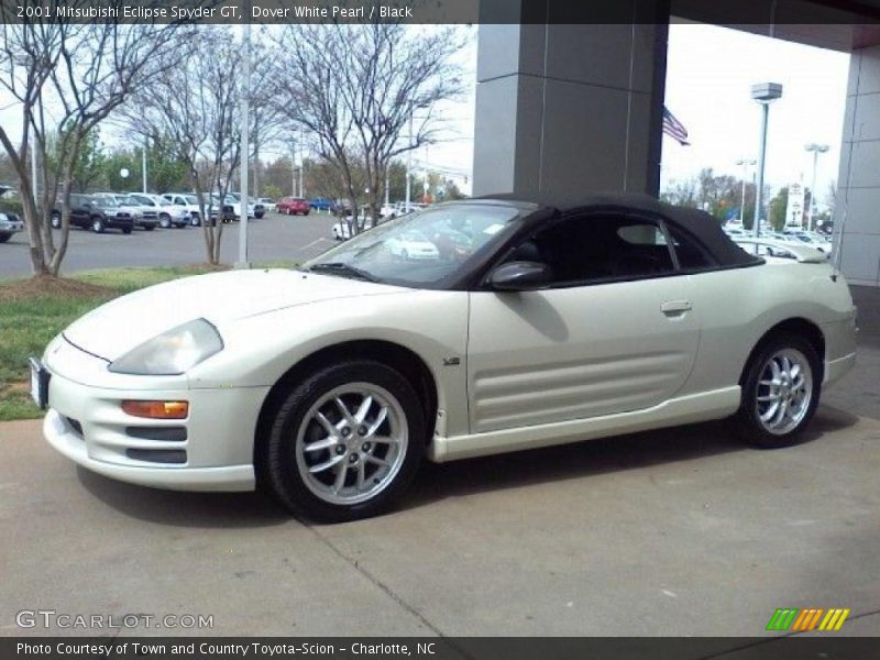 Dover White Pearl / Black 2001 Mitsubishi Eclipse Spyder GT
