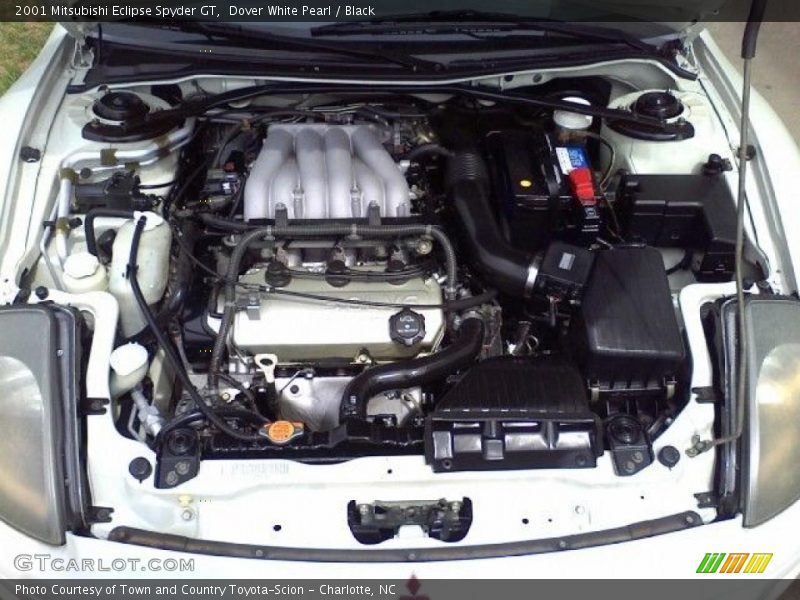 Dover White Pearl / Black 2001 Mitsubishi Eclipse Spyder GT