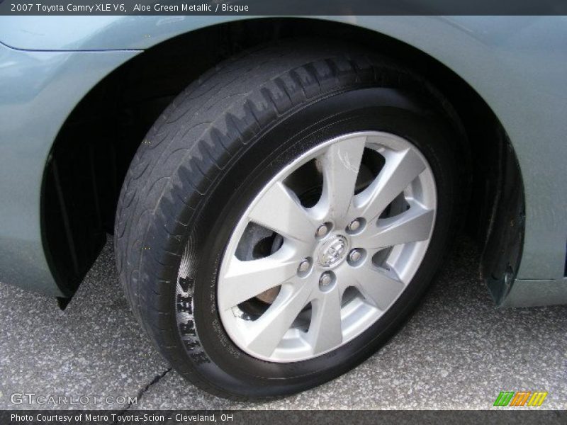 Aloe Green Metallic / Bisque 2007 Toyota Camry XLE V6