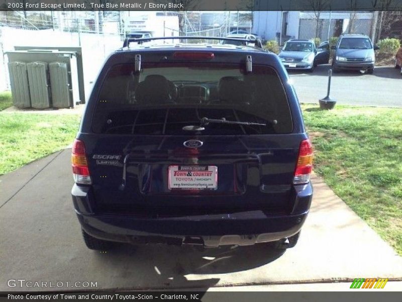True Blue Metallic / Ebony Black 2003 Ford Escape Limited