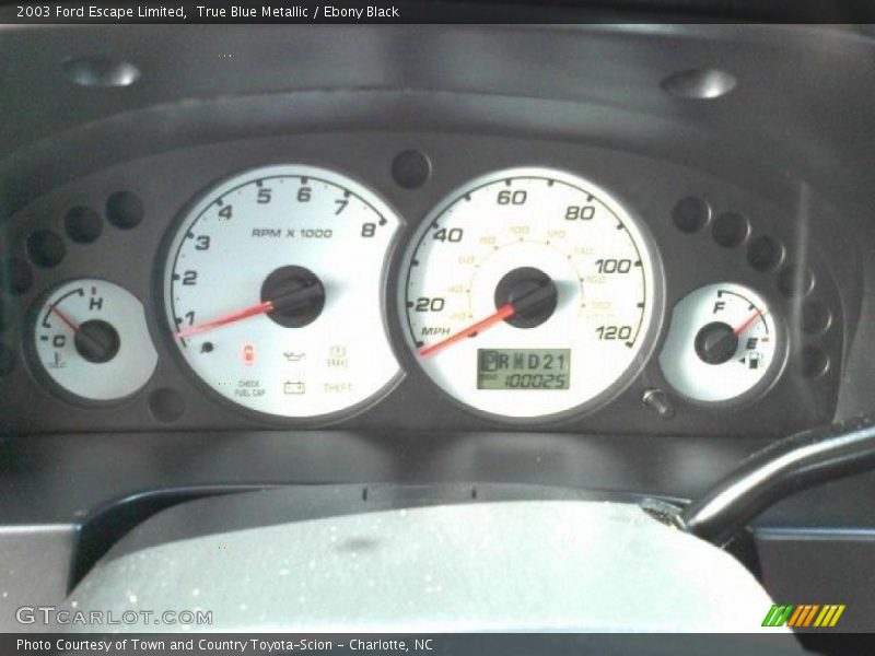True Blue Metallic / Ebony Black 2003 Ford Escape Limited