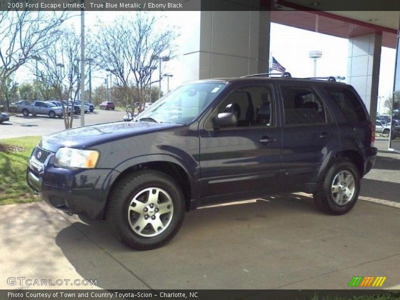True Blue Metallic / Ebony Black 2003 Ford Escape Limited
