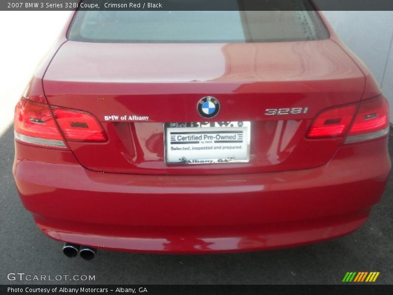 Crimson Red / Black 2007 BMW 3 Series 328i Coupe