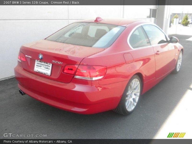 Crimson Red / Black 2007 BMW 3 Series 328i Coupe