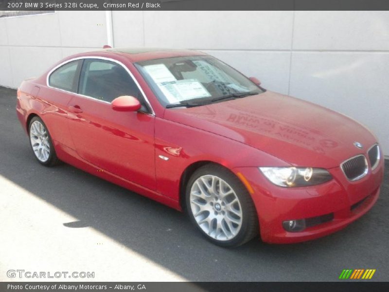 Crimson Red / Black 2007 BMW 3 Series 328i Coupe