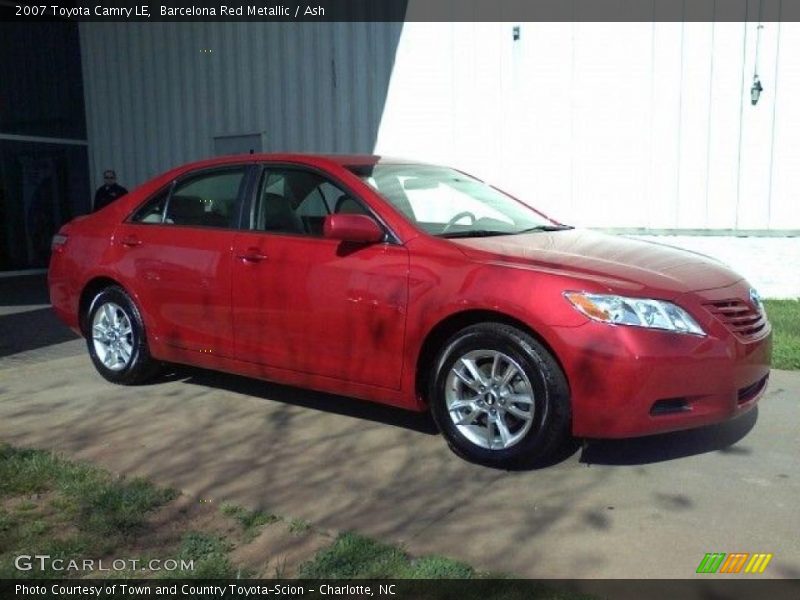 Barcelona Red Metallic / Ash 2007 Toyota Camry LE