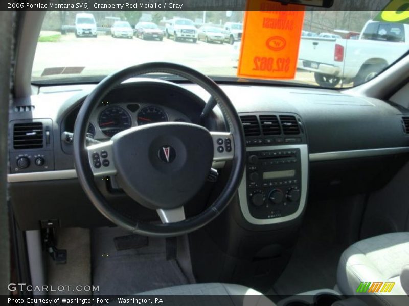 Cranberry Red Metallic / Gray 2006 Pontiac Montana SV6