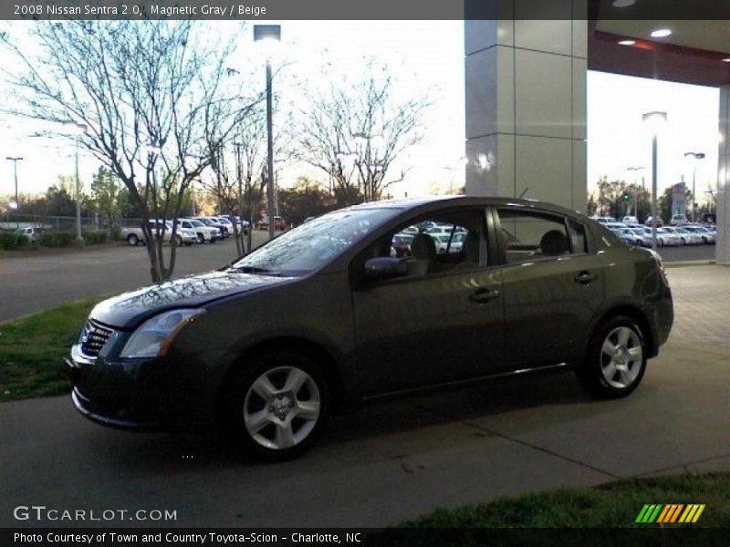 Magnetic Gray / Beige 2008 Nissan Sentra 2.0