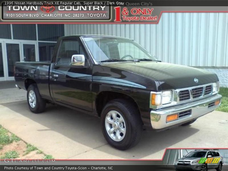 Super Black / Dark Gray 1996 Nissan Hardbody Truck XE Regular Cab