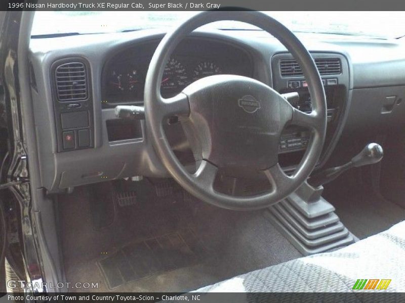 Super Black / Dark Gray 1996 Nissan Hardbody Truck XE Regular Cab