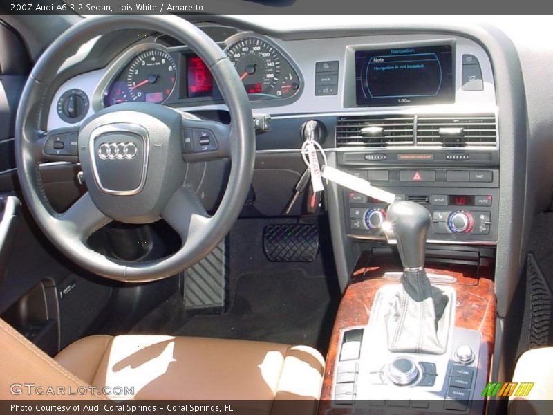 Ibis White / Amaretto 2007 Audi A6 3.2 Sedan