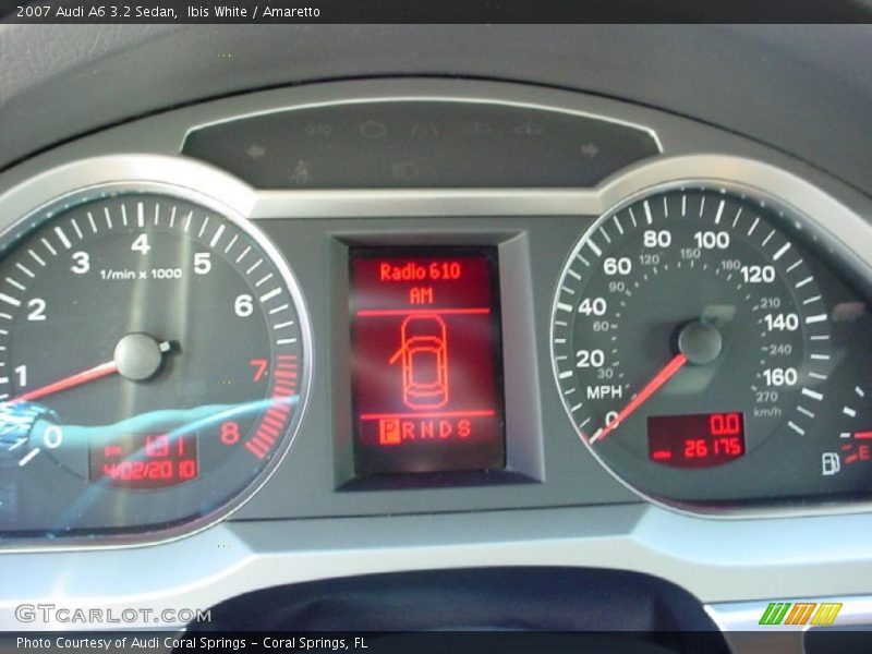 Ibis White / Amaretto 2007 Audi A6 3.2 Sedan