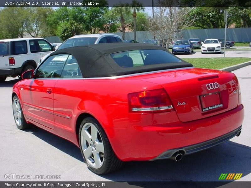 Brilliant Red / Ebony 2007 Audi A4 2.0T Cabriolet
