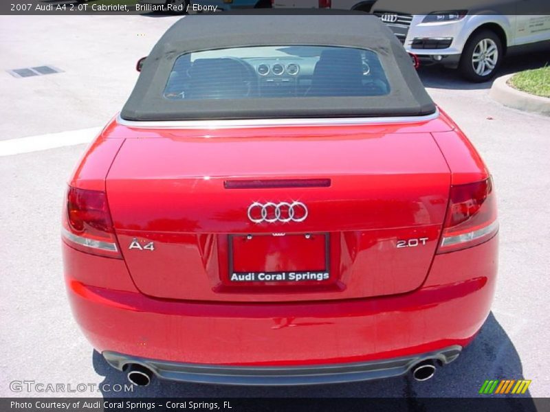 Brilliant Red / Ebony 2007 Audi A4 2.0T Cabriolet