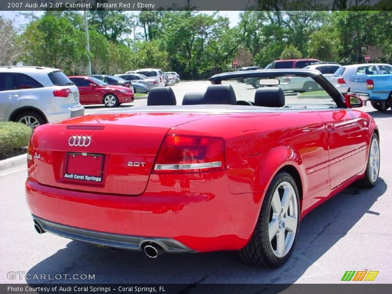 Brilliant Red / Ebony 2007 Audi A4 2.0T Cabriolet