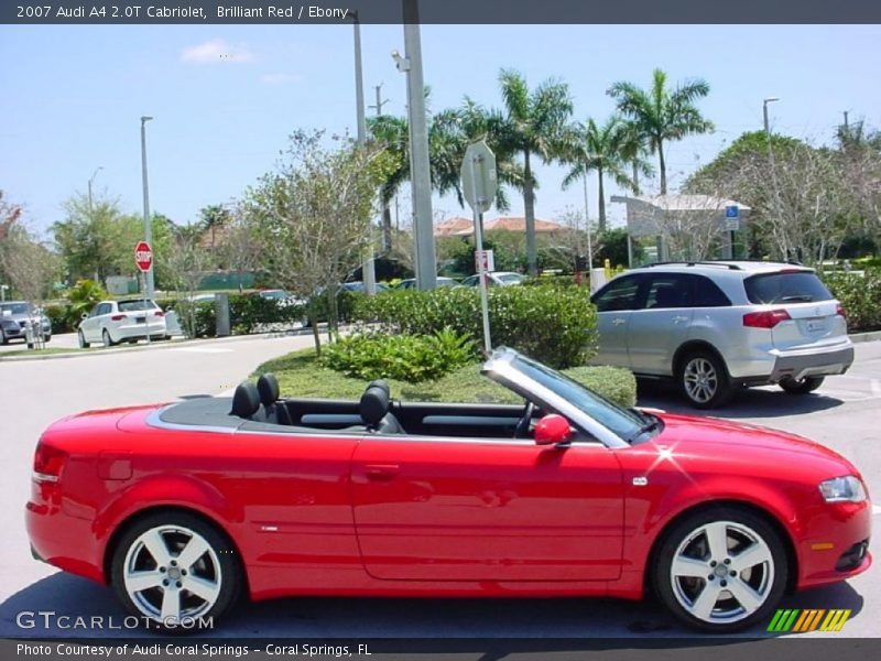 Brilliant Red / Ebony 2007 Audi A4 2.0T Cabriolet