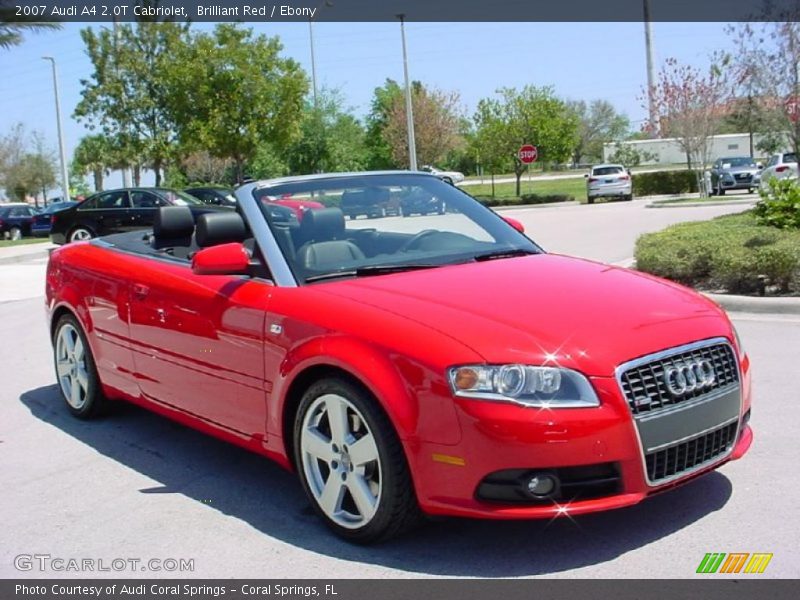 Brilliant Red / Ebony 2007 Audi A4 2.0T Cabriolet