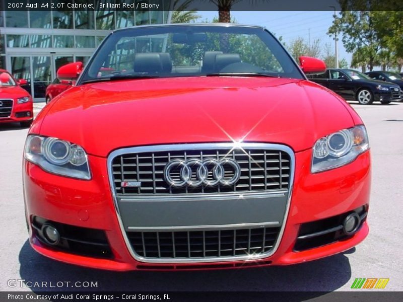 Brilliant Red / Ebony 2007 Audi A4 2.0T Cabriolet