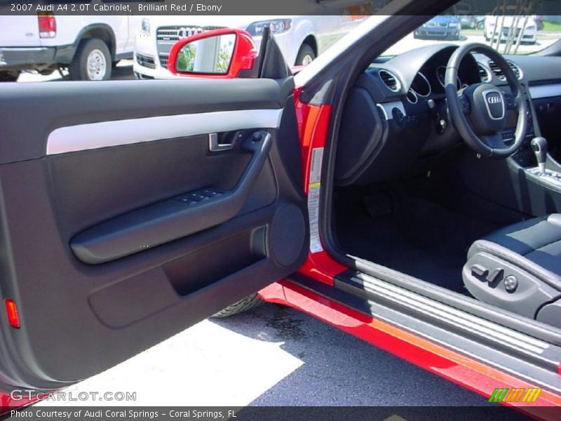 Brilliant Red / Ebony 2007 Audi A4 2.0T Cabriolet
